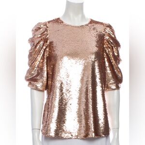 Ulla Johnson Gold Sequin Top